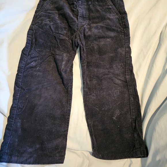JANIE and JACK Size 4 (Little Kid) Navy Corduroy Pants with Waist Extenders! - Picture 2 of 6